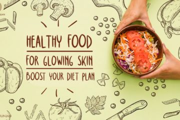 Healthy food for glowing skin