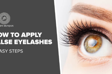 How to apply false eyelashes